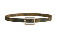 HERMES Nylon Belt Unisex Green Width: 3.2CM