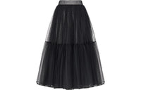 DIOR FW22 Casual Long Skirts Women's Black