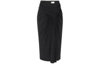 SAINT LAURENT Draped Pencil Miniskirt