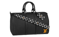 LOUIS VUITTON Keepall Leather Handbags Travel Bags Men's