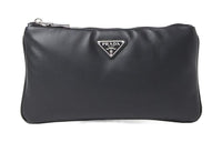 PRADA Leather Wallet Regular Men's Black