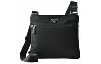 PRADA Nylon Fabric Shoulder Bag Crossbody Bag Men's Black