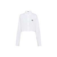 MIU MIU Poplin Shirt Shirt Women's White