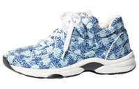 CHANEL Low-Top Casual Shoes Women's Blue