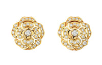 CHANEL Earrings Women's Gold