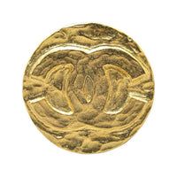 CHANEL 1995 Cc Logo embossed Brooch