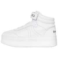 CELINE Block High Top Stylish Skateboarding Shoes Women's White