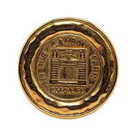 CHANEL 1990s Rue Cambon Medallion Brooch