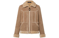 LOUIS VUITTON Topstitched Shearling Coat