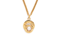 CELINE Gold-Plated Necklaces Women's Gold