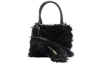 MIU MIU Sheepskin Shoulder Bag Crossbody Bag Handbag Women's Black