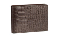 LOUIS VUITTON Multiple Crocodile Leather Foldable Wallet Men's Brown
