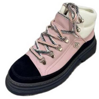 CHANEL Short Snow Boots Women's Pink