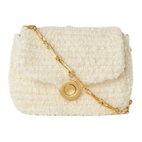 Loro Piana Ghiera Wool Shoulder Bag Women's Vanilla Tea Brown