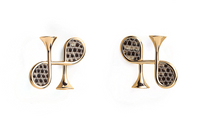 HERMES Gold-Plated Earrings Women's Gold