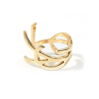 SAINT LAURENT Brass Rings Women's Gold