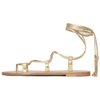 CELINE Strap Sandals Women's Gold
