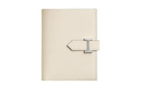 HERMES Bearn Epsom Calfskin Wallet Regular Women's Cream White/Lime