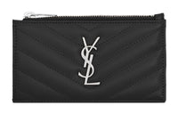SAINT LAURENT Cow Leather Clutch Women's Black