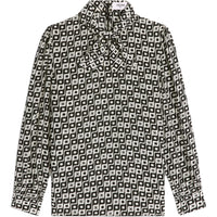 CELINE Lavaliere Blouse With Bow In Silk