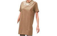 HERMES Short-Sleeved Dresses Women's Brown