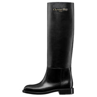 DIOR D-Town Knee-high Boots Women's Black