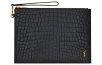 SAINT LAURENT Cow Leather Clutch Regular Men's Black