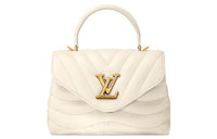 LOUIS VUITTON New Wave Cow Leather Shoulder Bag Crossbody Bag Handbag Regular Women's Ivory White
