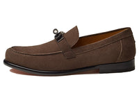 HERMES Destin Mokasin Shoes Men's Ebony Brown