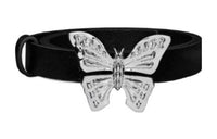 DIOR Butterfly Clasp Ring Women's Black Width: 2CM