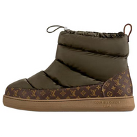 LOUIS VUITTON SKIing Collection Short Snow Boots Women's Green
