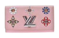 LOUIS VUITTON Twist Epi Leather Wallet Women's Rose