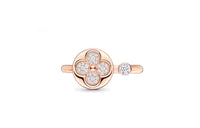 LOUIS VUITTON Color Blossom Mini Sun Ring Pink Gold And Diamonds
