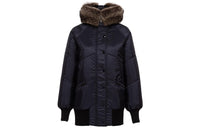MIU MIU Parka Coat Women's Dark Blue