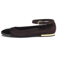 CHANEL 24K Mary Jane Shoes Women's Dark Brown
