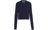 PRADA Logo intarsia Cable knit Jumper