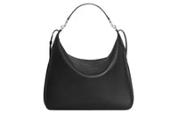 CELINE Soft Cow Leather One Shoulder Handbags Women's Black