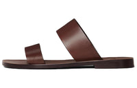 CELINE Lerins Slides Dark Brown