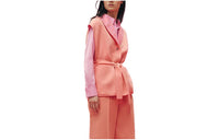 HERMES Velvet feel Coat Women's Candy Pink