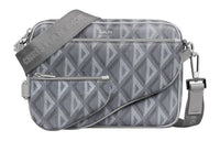 DIOR CD Diamond Canvas Crossbody Bag Shoulder Bag Men's Gray