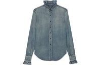 SAINT LAURENT Long sleeve Denim Shirt