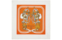 HERMES Silk Scarves Women's Orange