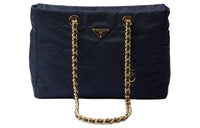 PRADA Re Edition Fabric Tote Bag Shopping Bag Handbag Shoulder Bag Women's Blue