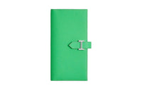 HERMES Bearn Epsom Leather Wallet Women's 0Z Vert Comics Comics Green
