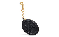 CELINE Smooth Cow Leather Wallets Coin Purses Women's Black