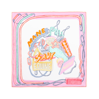 HERMES Silk Scarves Women's Pink