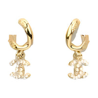 CHANEL Metal Earrings Women's Gold