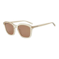 SAINT LAURENT Acetate Square Sunglasses Men's Transparent Beige
