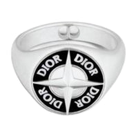 DIOR Sterling Silver Rings Men's Silver