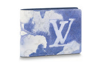 LOUIS VUITTON Multiple Wallet Watercolor Blue